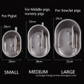 Stainless steel drinking bowl for pigs oval automatic drinking fountain piglet drinking trough